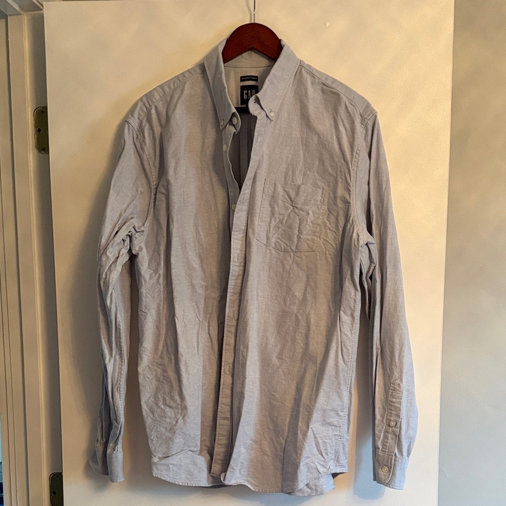Gap Light Blue Button Down Shirt